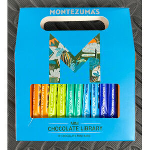 New/Sealed Montezuma's Mini Chocolate Library 10 Chocolate Mini Bars Exp18/08/26